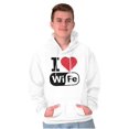thumbnail image 5 of Love Wife Wi-Fi Funny Husband Married Hoodie Hooded Sweatshirt Men Brisco Brands L, 5 of 5