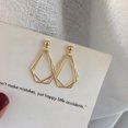 thumbnail image 2 of Boucles d'Oreilles Créatives / Boucles d'Oreilles au Design Polygonal Irrégulier de Style Métallique, 2 of 4
