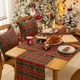 thumbnail image 5 of Christmas Plaid Placemats Set of 4, Red Green Snowflake Buffalo Checkered Tartan Winter Thanksgiving Xmas Table Mats for Dining Room Kitchen Table Decor, 5 of 7