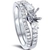 Pompeii 1/2ct Diamond Engagement Ring Setting Set 950 Platinum (G/H,SI1-SI2)