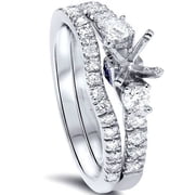 Pompeii 1/2ct Diamond Engagement Ring Setting Set 950 Platinum (G/H,SI1-SI2)