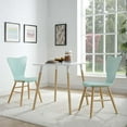 thumbnail image 5 of Modway Cascade 17.5" Modern Style Wood Dining Chair in Light Blue (Set of 2), 5 of 5