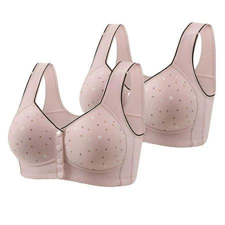 Wireless Bras Plus Size  Xunlbb Woman s Printing Thin Style Ventilate Large Size Bra Without Steel Rim(Gray 38)
