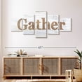 thumbnail image 3 of Elephant Stock Farmhouse Gather Wall Art - Horizontal Multi Panel Canvas - Living Room Wall Decor - Wall Signs Multi Panel - Brown And Yellow Decor By Beth Grove - 55" x 24", 3 of 8