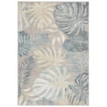 thumbnail image 2 of SAFAVIEH Sarasota Alexa Botanical Indoor/Outdoor Runner Rug, Light Green/Brown, 2'3" x 9', 2 of 6