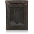 thumbnail image 2 of Ariat Men's Dark Brown Front Pocket Money Clip Bifold Wallet A35124282, 2 of 3