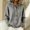 Gray, variant on Cardigan Sweaters for Women Hooded Drawstring Knit Cardigan Sweater Long Sleeve Button Front Solid Loose Soft Sweater Casual Fashion Sweater for Fall Winter Daily Wear