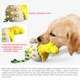 thumbnail image 5 of Chicle explosivo para perros con forma de huevo de dinosaurio amarillo, ideal para masticar en casa o en el coche., 5 of 5