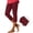 Red, variant on JUSLIO Womens Leggings Slim High Waist Solid Yoga Workout Capris Leggings