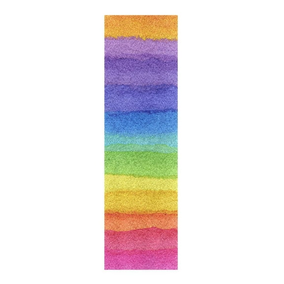 33"x9" Skateboard Grip Tape Protector Sheets Nonslip Protection Griptape Sheet for Outdoor Sports Watercolor Rainbow Colors