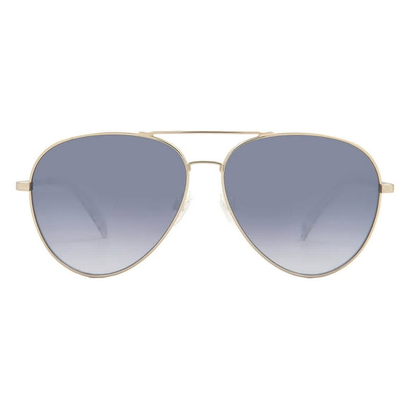 Rag & Bone Grey Silver Pilot Men's Sunglasses RNB5052/G/S 0J5G/IC 59