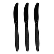 Smarty Black Plastic Disposable Dinner Knives 1000ct