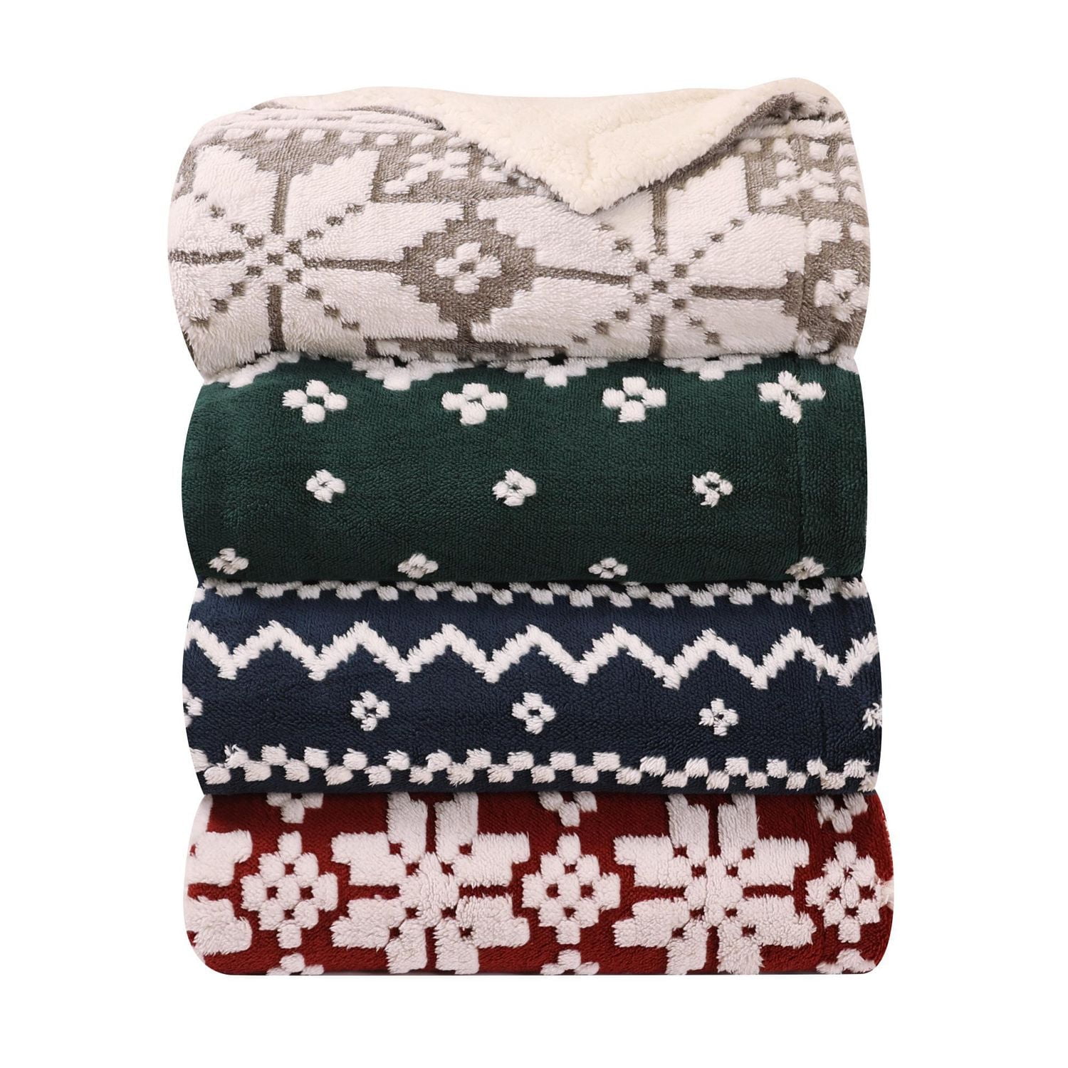 Couverture de noel, bleu 60po x 70po