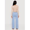 thumbnail image 5 of Women's Lace Detail Scoop Neck Long Sleeve Crop Top, 5 of 5