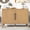 Natural, variant on Mintazer 47.25" Farmhouse Sideboard with 2 Doors & Adjustable Feet, Wooden Storage Cabinet with Pine Veneer & Metal Handles for Entryway Living Room, Gray
