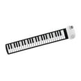 thumbnail image 3 of Teclado enrollable de 49 teclas, instrumento musical de piano, ligero y plegable. blanco, 3 of 9
