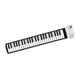 thumbnail image 3 of Piano electrónico enrollable de 49 teclas, 100 tonos, educativo blanco, 3 of 9