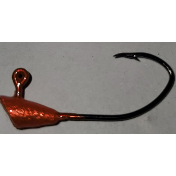 New Trout, Steelhead, Salmon Mini Grub Jig Heads 1/64oz Candy Orange