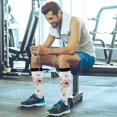 thumbnail image 6 of FREEAMG Christmas Cute Deer Compression Socks for Women and Men, 1 Pair, 6 of 7