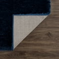 thumbnail image 5 of Hauteloom Heavenly Solid Shag Area Rug for Living Room Bedroom - High Pile Fluffy Carpet - Soft Shaggy Cozy Plush Rug - Navy Blue, Dark Blue - 5'3" x 7', 5 of 12