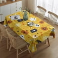thumbnail image 2 of Happy Halloween Table Cloth Wrinkle Resistant Washable Tablecolths Table Covers Evil Pumpkin Ghost Rectangle Table Cloths for Halloween Party Decoration, 2 of 5