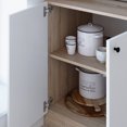 thumbnail image 6 of Living Skog 71 in. Pantry Kitchen Storage Cabinet Large Height 71 in. Length 37 in. Width 19 in. White, Beige, 6 of 9