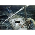 thumbnail image 2 of Tissot, James 32x24 Gold Ornate Wood Framed with Double Matting Museum Art Print Titled - Jesus Asleep During The Storm, 2 of 4