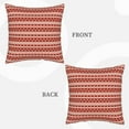 thumbnail image 4 of DouZhe Housses de Coussin Décoratives en Velours Lot de 2, Housse de Coussin Carrée Douce avec Fermeture Éclair Invisible Étoiles Patriotiques Rayures Rouges Impression, 20"x20 Pouces, 4 of 6