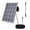 Black, variant on 3W 5V Solar Panel Kits, Solar Panel Charger for Surveillance & Security Cameras Outdoor, DC3.5x1.35 Charging Type Port, Coldproof Solar Trickle Charger 9.8ft Cord & Install Bracket Kits,White