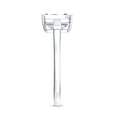 thumbnail image 3 of Rosec Jewels Certified Lab Grown Diamond Emerald Cut Engagement Ring 2 Carat - EF-VS Quality - with Jewelry Box, 925 Sterling Silver, US 4.00, 3 of 8