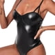 thumbnail image 4 of Lencería de cuero de PU Corsé punk negro Body Boudoir Trajes Bustier exótico, 4 of 6