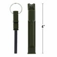 thumbnail image 3 of ASR Outdoor Green 3 in 1 Flint Rod Striker Fire Starter Whistle, 3 of 9