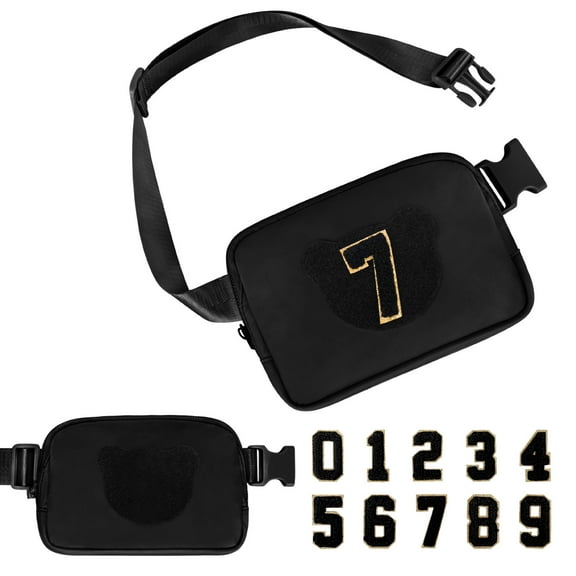 Crossbody Belt Bag Waist Packs with Number 4 5 6 7 8 9 10 11 12 13 Year Old Personalized Birthday Christmas Gift