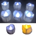 thumbnail image 3 of Vela de lágrima electrónica LED de 12 piezas, batería parpadeante realista, luces de cumpleaños artesanales, comestibles de Navidad Jumpingount JR0707-02, 3 of 7