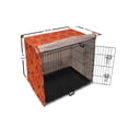 thumbnail image 6 of Orange Dog Crate Cover, Poppy Flower Series Blossoms Romance Bohemian Design Print, Easy to Use Pet Kennel Cover Small Dogs Puppies Kittens, 7 Sizes, Burnt Orange Yellow, by Ambesonne, 6 of 6