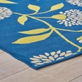 thumbnail image 2 of Noble House Dvorah 130x94" Indoor Fabric Floral Area Rug in Blue and Green, 2 of 3