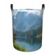 thumbnail image 1 of Balery Majestic Deer Mountain Lake Cesta de ropa redonda con asas, impermeable, independiente, para ropa, juguetes, dormitorio y familia-Medium, 1 of 6