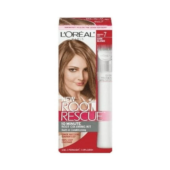 L'Oreal Paris Magic Root Rescue 10 Minute Root Hair Coloring Kit, 7 Dark Blonde, 2 Count