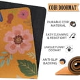thumbnail image 5 of Floral Welcome Coir Door Mat for Front Door, Spring Summer Colorful Cute Flowers Outdoor Welcome Mats for Entrance,Garden,RV,Patio,Home Porch Decor Doormat 30x17 Inch, 5 of 6