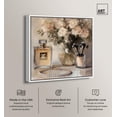 thumbnail image 2 of Gentle Elegant Pieces Canvas Print Fashion Floral Art by Art Remedy, White Frame, 20 x 20, 2 of 6
