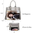 thumbnail image 3 of Dasein Women Satchel Handbags Vegan Leather Purses Tassel Shoulder Bags Work Tote for Ladies with Long Strap, 3 of 7