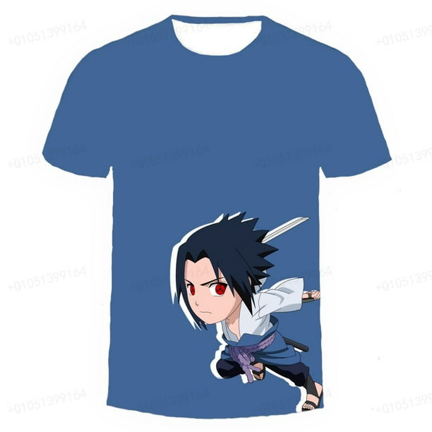 T-shirt japonais Anime Naruto garçon et fille, T-shirt Cool Boy