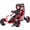 Red, variant on Joyracer 24V Electric Go Kart for Kids Ages 6+, 400W Motors Ride On Car with Drift Mode, Rear Suspension, Bluetooth Music, Up to 8.5MPH, Pink