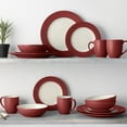 thumbnail image 2 of Noritake Colorwave Raspberry 16-Piece Rim Dinnerware Set, Service for 4, 2 of 7