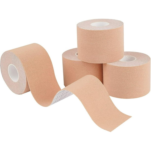 Kinesiology Tape 4 Rolls K Sports Tape For Knee Support And Muscle Pain  Relief, Uncut Physio Tape Elastic