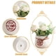 thumbnail image 3 of Kit de flores artificiales con maceta, combinación de rosas de seda falsas y vegetación, decoración en maceta de plantas pequeñas, 3 of 5