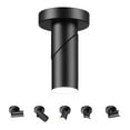 thumbnail image 1 of 4.5" Matte Black Convertible Wall or Ceiling Mount LED Integrated Track Lighting Spotlight with Pivoting Track Head, 1 of 9