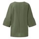 thumbnail image 5 of Tops de Mujer Elegantes Blusas Casuales Camisas de Moda Mangas Recortadas Cuello Redondo Línea de Algodón Camisa Suelta Blusa Odeerbi  ODB154936, 5 of 5