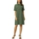 thumbnail image 2 of Vestido Safari de Verano para Mujeres INSPIRE CHIC con Cuello, Botones y Cinturón, Talla XL, Verde Oliva, 2 of 6