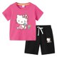 thumbnail image 3 of Hello Kitty verano niños pequeños de algodón de manga corta camiseta traje niños pantalones cortos de manga corta conjunto de dos piezas ropa para niños, 3 of 5